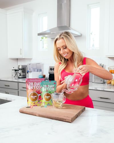 SkinnyBoost 28 Day Detox Daytime Tea -HIBISCUS BERRY (28 Tea Bags) Supports Metabolism Boost, Detox, All Natural, Non GMO, Vegan, Keto Friendly - Thumbnail 5