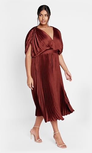 City Chic Women's Plus Size Dress - Henley Midi3