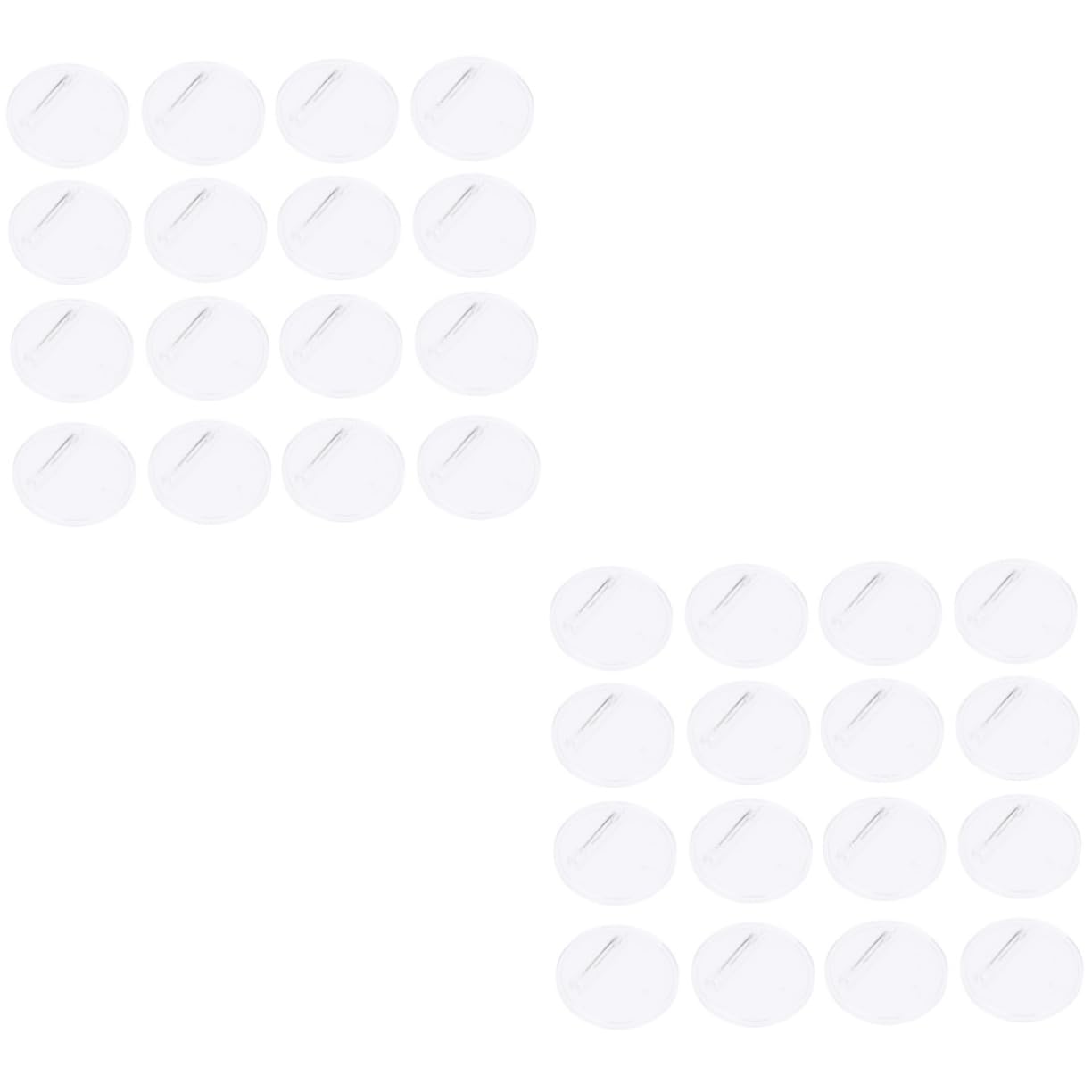 Broches en acrylique transparent bouton accessoire de badge rond vierge à épingle - 8
