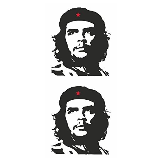 carstyling XXL Adhesivo Che Guevara contorno set en 2 135 x 110 mm