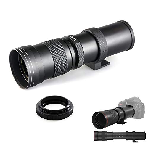 420-800mm f/8-16 }jA]Y T}EgA_v^[t Canon EOS Rebel T3i, T4i, T5, T5i, T6, T7, T6i, T6s, T7i, SL1, SL2, EOS 60D, 70D, 77D, 
