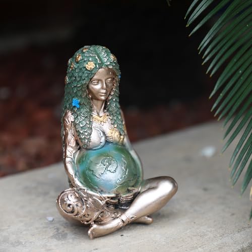 Estatua Gaia Madre Tierra Resina Decoración Hogar miniatura 5