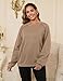 Maternity Nursing Zippers Sweatshirt for Breastfeeding Contrast Piping Long Sleeve Pumping Shirts Loose Fit Pullover Tops with Side Pockets,Coffee L