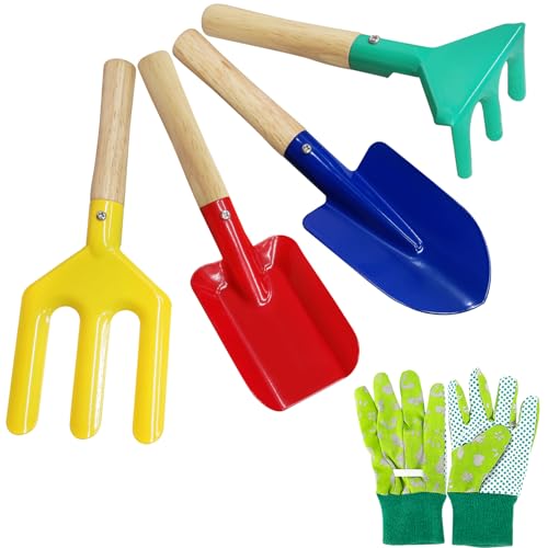 YORFULL Garden Tools Set for Kids, Kinder Gartenwerkzeug Set,...