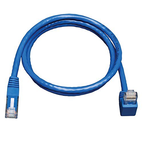 Tripp Lite Cat6 Gigabit Molded Patch Cable (Rj45 Right Angle Down M To Rj45 M) Blue, 3-Ft.(N204-003-Bl-Dn) #TOP2