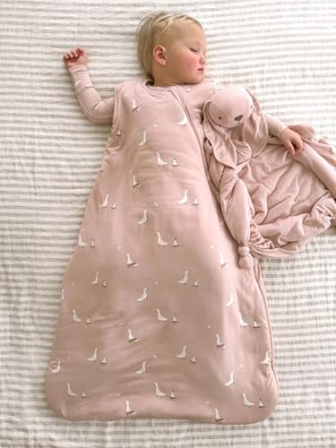 Image of GUNAMUNA Unisex Baby, Toddler Wearable Sleeping Bag Bamboo Rayon, Premium Duvet Sleep Sack, 0.5 TOG