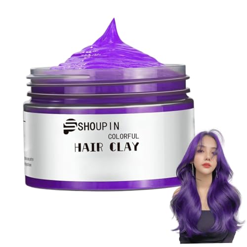 Cera de Color para Cabello Lavable Morado 100g miniatura 1