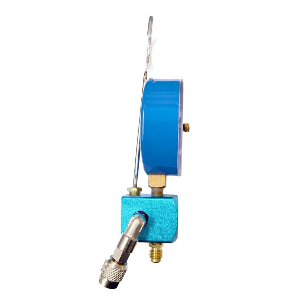 3S SuperSamaStore Vacuometro con Rubinetto Attacco 1/4" Sae per Pompa Vuoto