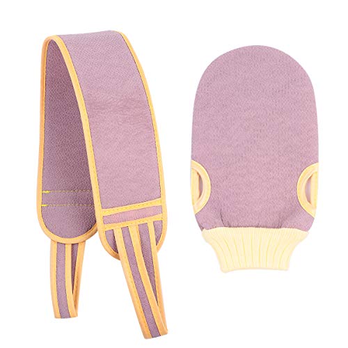 PACKOVE 2piezas Guantes De Baño Exfoliantes Hogar Toallas De Limpieza Exfoliante De Espalda Para Duchas y Rutinas De Cuidado Personal