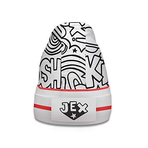 Chaussures colorées avec motif Comic Action style pop art - 6