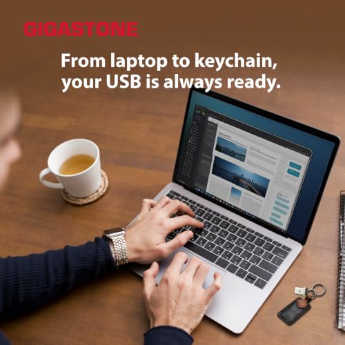 Image of GIGASTONE 64GB Nano USB 3.2 Flash Drive, Ultra Compact Metal Design, Up to 120MB /s