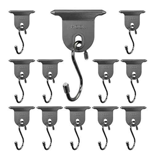 Suncode 12 Pack Rv Awning Hooks S Shaped Rv Party Light Holder Plastic Material Rv Awning Light Clip For Christmas Party Camping Tent Indoor And Outdoor Supplies (Grey And Silver,12 Pairs) #TOP7