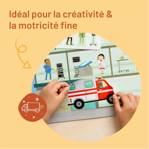 Melissa & Doug - Bloc Autocollants Réutilisables Thème Ville – vue 6