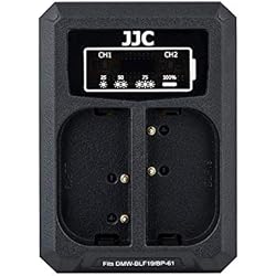 JJC Cargador de Batería Dual USB para Panasonic S5 GH6 GH5s GH5 GH4 GH3, Sigma SD Quattro, SD Quattro H Cámaras Reemplaza Panasonic DMW-BLF19 Sigma BP-61