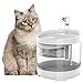 Papasbox Fontanella per Gatti Fontana per Animali,1,6L Distributore di Acqua per Catit,Automatiche e Silenzioso Ciotola per Acqua Potabile per Gatto, Cani, Uccelli, Conigli