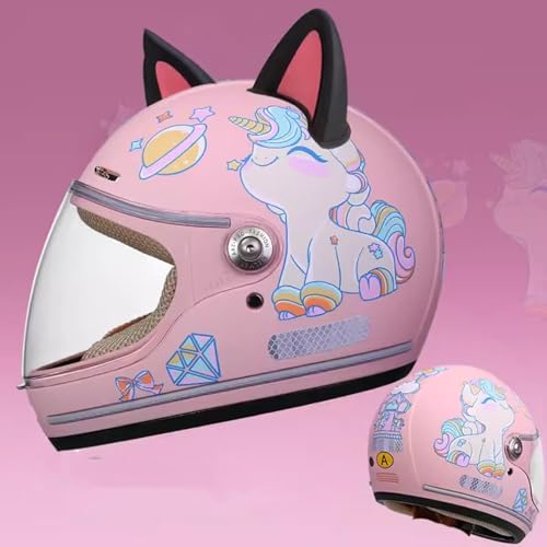 ZJRA Casque Enfants, Casque De Moto Pour Les Enfants, La Moitié Moto
