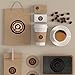 500Pcs Coffee Theme Label Stickers 1In Round Sealing Stickers for Caffee Drinks Water Bottles Party Favor Wrap