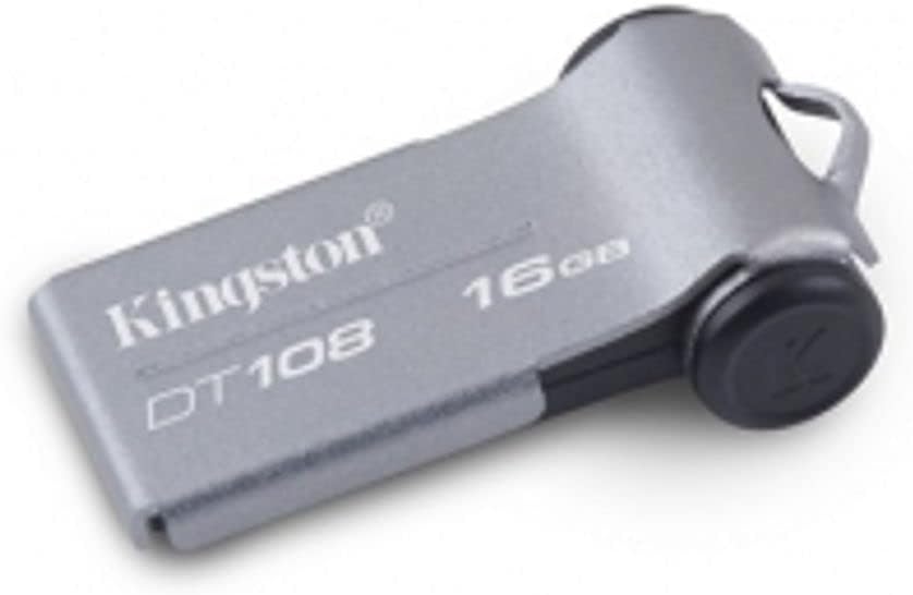 Kingston DataTraveler 108 16 GB Flash Drive (DT108/16GBZ)