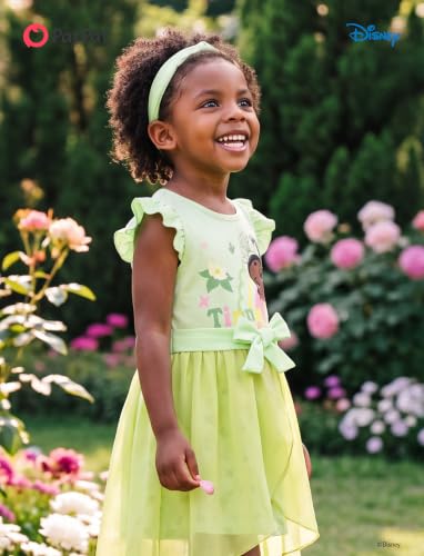 Image of Disney Princess Frozen Elsa Minnie Mouse Stitch Toddler Girl Romper With Skirt Overlay Summer Jumpsuit with Bow 2-6 Years