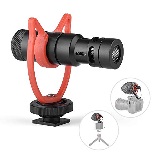 Docooler Mini Microphone Plug-and-Play Mic 3.5mm Plug with Shock Mount Wind Screen
