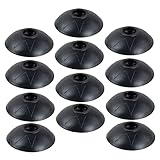 SEWACC 12個 トレッキングポール マッドサポート ステッキキャップ ハイキングポールプロテクター ハイキングアクセサリー ストック キャップ トレッキングポールカバー ユニバーサルマッド