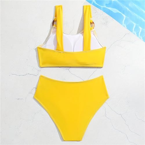 Girls Beach Sport Athletic Bikini Swimsuit Solid Color Swimwear 2 Piece Swimsuits Teens Girl Bathing Suits3