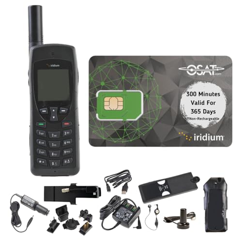 Iridium 9555 satellittelefon med 300 minuter och SIM-kort