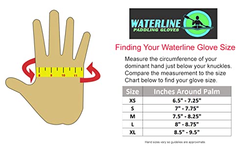 Waterline Half Finger Paddling Gloves For Kayaks, Canoes And Sup Paddle Boards (Medium) #TOP6