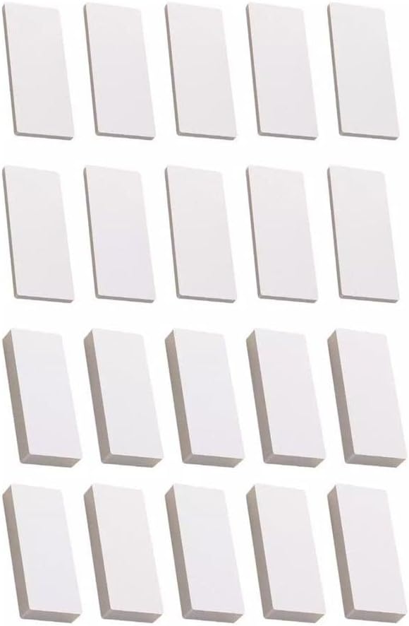 20-Pack EVA Foam Headboard Pads and Wall Protectors, Noise Reduction Stoppers for Bed Frames, Couches, and Furniture, Anti-Scratch Bumpers in 5mm and 15mm Thickness, White