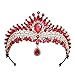 New 2026 Waterdrop Forehead Crystal Ab Teal Bridal Crowns Wedding Hair Dress Accessories Diadem Veil Tiaras Head Jewelry Fashion Trendy Creative Gift