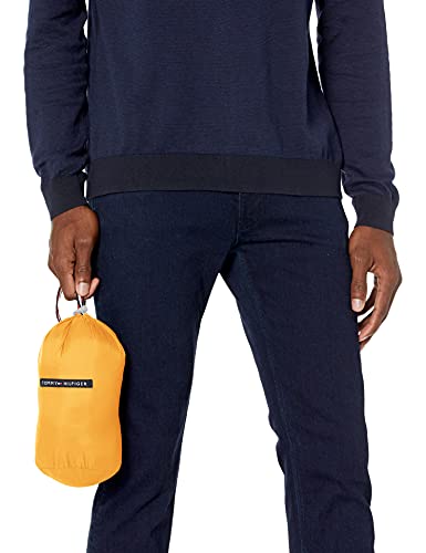 Image of Tommy Hilfiger Mens Embroidered Logo Puffer Jacket