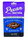 Pecan Nation Maple Flavored Roasted Sweet Pecan Pieces 4 oz., Natural, No preservatives, Antioxidant-Rich, Non-GMO, Healthy Nut Snack for Adults and Kids