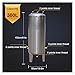 CSPJPIZIYB Stainless Steel Water Pressure Tank, Fully Automatic Vertical Pressurized Water Storage Tank, for Agriculture, Campus, Industrial(300L/79gal)