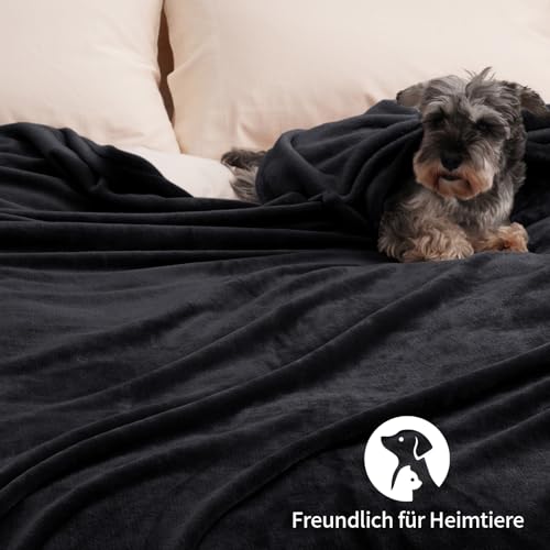 PHF Kuscheldecke Flauschig Fleecedecke 230x270cm - Oeko-Tex Weich Warm Wohndecke, 1PC Decke Blanket für Couch Sofa Bett… – Ansicht 6