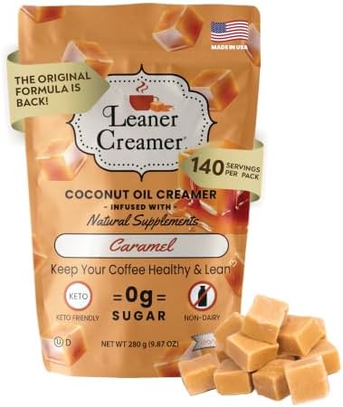 Leaner Creamer Original Formula Coffee Creamer, 140 Servings