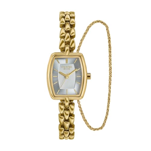Sonata Poze 9 with Quartz Analog White Dial IPG Alloy Strap Watch for Women - SP80198YM01W