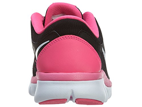Nike Kids Flex 2015 Rn (GS) Black/White/Pink Pow Running Shoe 6.5 Kids US3