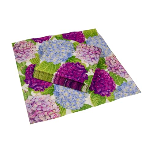 Caspari 4070253 Hydrangea Garden Cocktail Napkin thumb #6