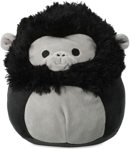 Squishmallow Official Kellytoy Plush 8 Inch Squishy Soft Plush Toy Animals (Aron The Gorilla), Black
