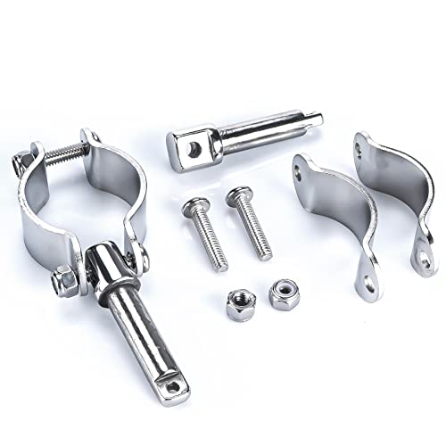 image for smartmarine 2X 316 Stainless Steel Clamp on Oarlocks or Rowlocks,Boat 