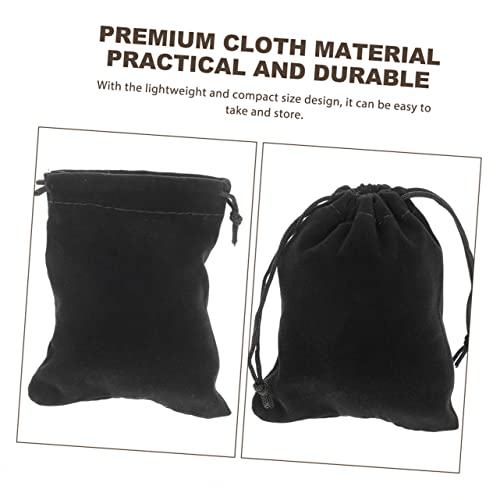 Hemoton 60 Pçs Bolsa De Flanela Bolso Para Joias Bolsos Com Cordão Para Armazenamento Bolsas Com Cor