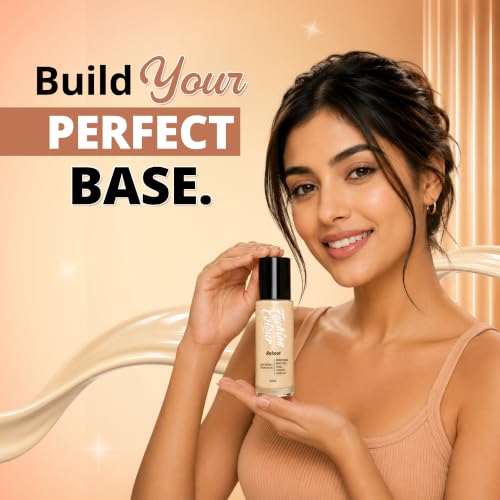 Image of Fashion Colour Light Weight Reboot Foundation | Full Coverage Liquid Foundation | Natural Glossy Finish | Covers Blemishes, Dark Spots & Uneven Skin Tone | Lightweight Long Lasting Makeup | (N02-Vanilla)