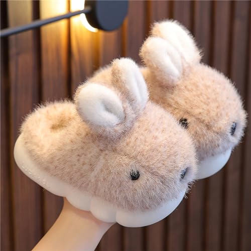 Image of Cute Women's Rabbit Slippers - Warm & Plush, Cartoon Design, Perfect for Winter & Indoor /Outdoor Use