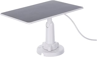 Toyvian Panel Solar para Timbre Monocrystalline para Carga Exterior con Soporte Ajustable Compatible Type C USB Dc