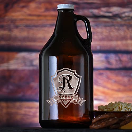 Personalized Growler And Pint Glass Set, Engraved Gifts For Men #TOP1