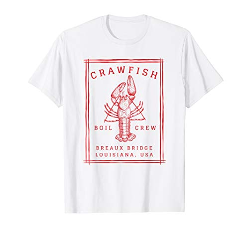 Crawfish Crew Breaux Bridge Retro Cajun Seafood Gift T-Shirt