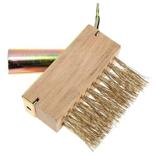 Alasum Cepillo de Alambre para Deshierbe con Rascador Herramienta Resistente para Limpieza de Juntas y Eliminación de Musgo Jardín y Pavimentos