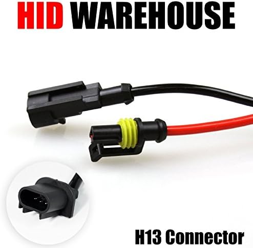 HID-Warehouse AC HID Xenon Replacement Bulbs - H13 / 9008 5000K - Bright White (1 Pair) - 3