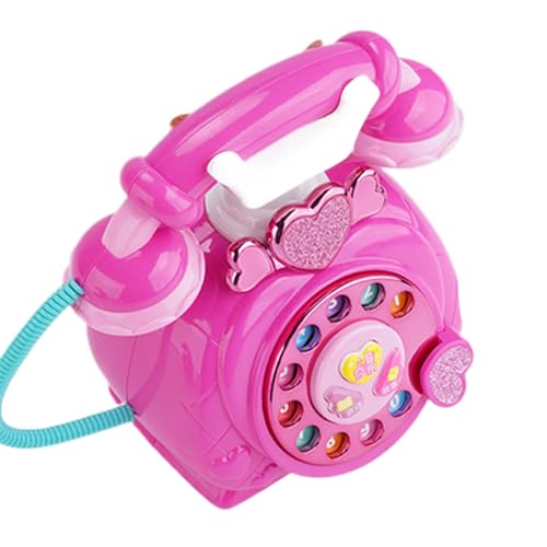 Finge Phone - Kids Fingend Toy Telephone | Teléfono Finge Toy | Simulada Anillo De Teléfono Rotativo con Música Y Narración De Cuentos para Niños Niños Niños Niños Niños | Marcar Teléfono Fi