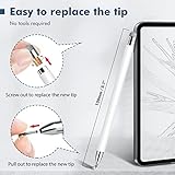 MEKO Stylus Pens for Touch Screens, Tablet Pencil with Magnetic Cap, High Sensitivity & Fine Point Universal for Android/Phone/iPad Pro/Air/Samsung/and All Devices (White) - Image 6